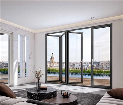 Алюмінієві двофолодні зовнішні двері